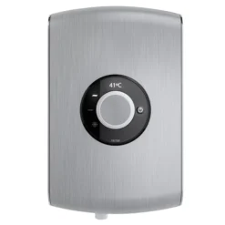 Triton Amore 9.5kW Electric Shower - Brushed Steel -Villeroy Shop aspamo8brstl d2