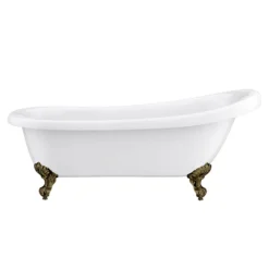Astoria 1710 Roll Top Slipper Bath + Antique Brass Leg Set -Villeroy Shop ast1710abdetail01a