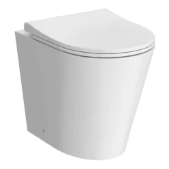 Arezzo Back To Wall Toilet (incl. Slim Seat With Matt Black Hinges) -Villeroy Shop az009slmb detail01