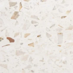 Arezzo Stone White Terrazzo Effect Conical Counter Top Basin - 405mm Diameter
