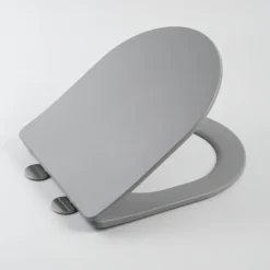Arezzo Matt Grey Rimless Back To Wall Toilet Incl. Soft Close Seat -Villeroy Shop az233pmg d1