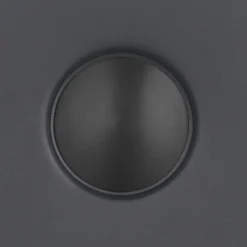 Arezzo Matt Black 360mm Round Stainless Steel Counter Top Basin + Waste -Villeroy Shop az360mb d1