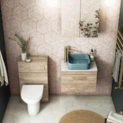 Arezzo 370 X 370mm Curved Square Counter Top Basin - Matt Green