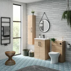 Arezzo 500 Rustic Oak WC Unit With Cistern + Modern Pan -Villeroy Shop az5wcok d1