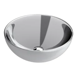 Arezzo Round 415mm Silver Ceramic Counter Top Basin