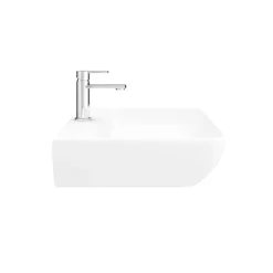 Arezzo 815 X 470mm Modern Large Counter Top 1TH Basin - No Overflow -Villeroy Shop az7704v2 d3