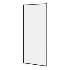 Arezzo 900 X 1950 Square Matt Black Framed 8mm Wetroom Screen -Villeroy Shop az9sqbws n d1