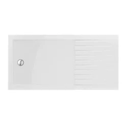 Arezzo 1600 X 800 Brushed Brass Wet Room (inc. Screen, Side Panel + Tray) 6 Arezzo 1600 X 800 Brushed Brass Wet Room (inc. Screen, Side Panel + Tray) -Villeroy Shop azbb02 d1