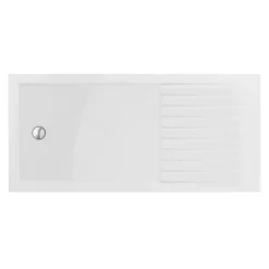 Arezzo 1700 X 800 Brushed Brass Wet Room (inc. Screen, Side Panel + Tray) -Villeroy Shop azbb03 d1