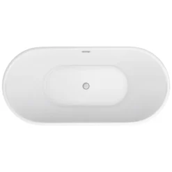 Brooklyn 1700 X 800mm Double Ended Freestanding Bath Matt White -Villeroy Shop azbt25bwf d2b 2