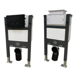 Arezzo Compact Toilet Fixing Frame With Dual Flush Cistern + Modern Toilet -Villeroy Shop azcfrbpand2a