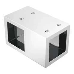 Arezzo 1600 X 800 Fluted Glass Chrome Walk In Enclosure (inc. Main Screen, Side Panel + Tray)