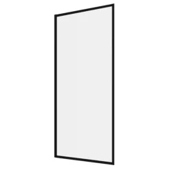 Arezzo Black Framed Fixed Round Single Ended Shower Bath -Villeroy Shop azfrbd3