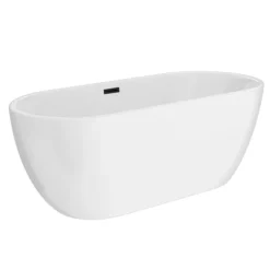 Arezzo Freestanding Modern Bath With Matt Black Waste -Villeroy Shop azfremb detail2