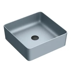 Arezzo 380 X 380mm Matt Grey Square Counter Top Basin