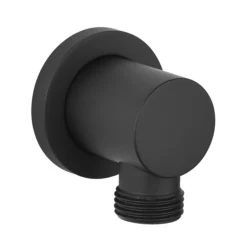 Arezzo Matt Black Round Shower Valve Inc. Slide Rail Kit With Pencil Handset -Villeroy Shop azsp80mbd4