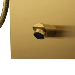 Arezzo Shower Tower Panel - Brushed Brass (Thermostatic) -Villeroy Shop azstp5bb d4