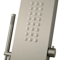 Arezzo Shower Tower Panel - Stainless Steel (Thermostatic) -Villeroy Shop azstp5ss d5