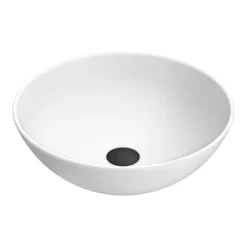 Arezzo 400mm Matt White Round Counter Top Basin -Villeroy Shop azw6015 d3