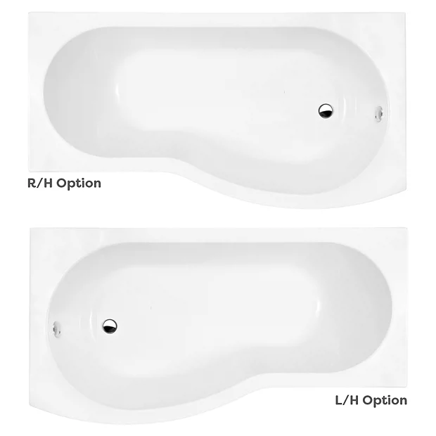 Cruze B Shaped Shower Bath - 1700mm With Screen & Panel 3 Cruze B Shaped Shower Bath - 1700mm With Screen & Panel - Image 3
