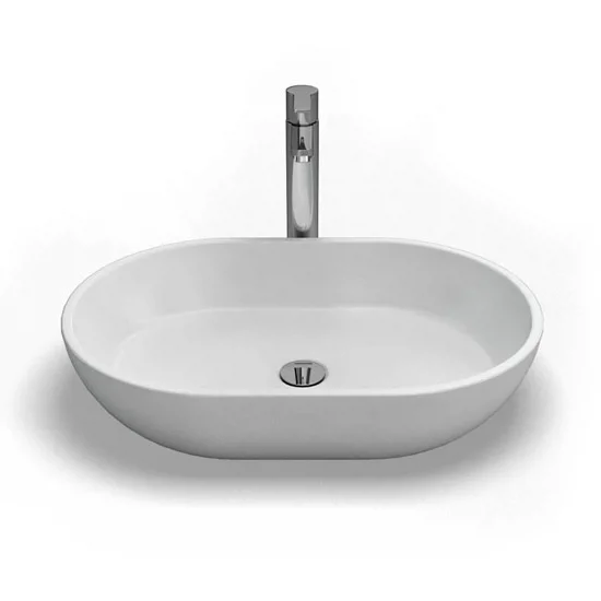 Clearwater - Formoso Bacino Natural Stone Countertop Basin - W590 X D390mm 2 Clearwater - Formoso Bacino Natural Stone Countertop Basin - W590 X D390mm - Image 2