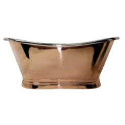 BC Designs 1700mm Copper / Nickel Double Ended Freestanding Bath
