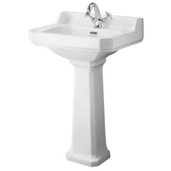 Bayswater Fitzroy Comfort Height Traditional 1TH Basin & Full Pedestal