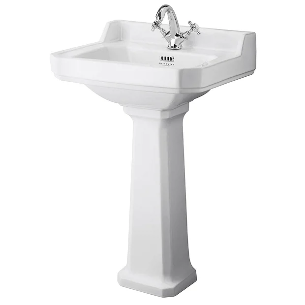 Bayswater Fitzroy Comfort Height Traditional 1TH Basin & Full Pedestal 1 Bayswater Fitzroy Comfort Height Traditional 1TH Basin & Full Pedestal