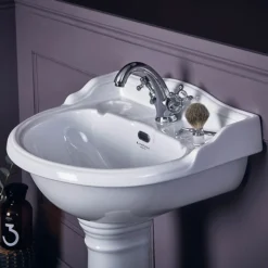 Bayswater Porchester Traditional 1TH Basin & Full Pedestal -Villeroy Shop baywaterbasin