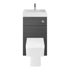 Brooklyn 500mm Grey Avola 2-In-1 Combined Wash Basin & Toilet -Villeroy Shop bcomgryn d1