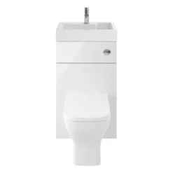 Brooklyn 500mm White Gloss 2-In-1 Combined Wash Basin & Toilet -Villeroy Shop bcomwht detail1
