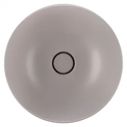 BagnoDesign Matt Grey Koy 400mm Round Countertop Basin -Villeroy Shop bdskoy702mgy d2