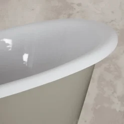 Hurlingham Belvoir 0TH Cast Iron Roll Top Bath (1840x780mm) With White Feet -Villeroy Shop belvoir d1