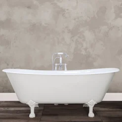 Hurlingham Berwick Cast Iron Roll Top Bath (1720x680mm) With Feet -Villeroy Shop berwick d3
