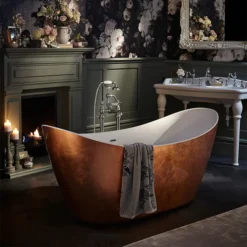 Heritage Hylton Freestanding Acrylic Bath (1730 X 730mm) - Copper Effect