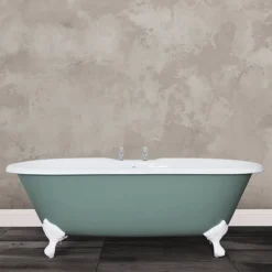 Hurlingham Bisley Cast Iron Roll Top Bath (1690x750mm) With Feet -Villeroy Shop bisley d3n