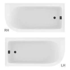 Appleby 1550 Roll Top Shower Bath With Matt Black Screen + Leg Set 7 Appleby 1550 Roll Top Shower Bath With Matt Black Screen + Leg Set -Villeroy Shop bkarh15bs d1