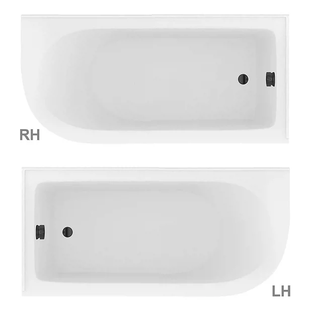 Appleby 1550 Roll Top Shower Bath With Matt Black Screen + Leg Set 3 Appleby 1550 Roll Top Shower Bath With Matt Black Screen + Leg Set - Image 3