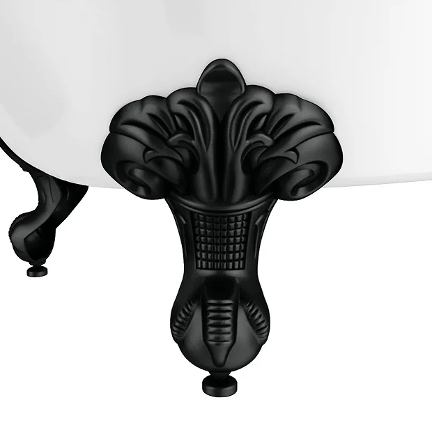 Appleby 1550 Roll Top Shower Bath With Matt Black Screen + Leg Set 4 Appleby 1550 Roll Top Shower Bath With Matt Black Screen + Leg Set - Image 4