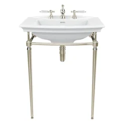 Heritage Abingdon Blenheim Basin & Washstand - Vintage Gold