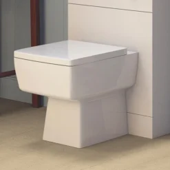 Bliss Squared Design Back To Wall Pan And Top Fix Seat - Standard Or Soft Close Seat Option