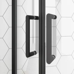 Toreno Matt Black 1400 X 900mm Double Sliding Door Shower Enclosure + Slate Effect Tray 8 Toreno Matt Black 1400 X 900mm Double Sliding Door Shower Enclosure + Slate Effect Tray -Villeroy Shop blk8qsesl d4 3