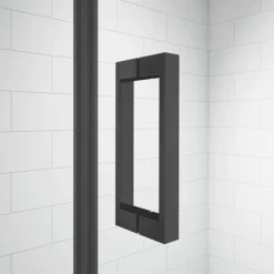Merlyn Black Hinge & Inline Shower Door -Villeroy Shop blkh900rec d4