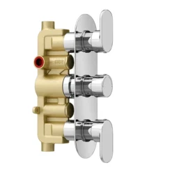 Bosa Concealed Thermostatic Valve With Fixed Shower Head + 4 Body Jets