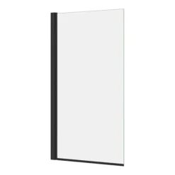 Bordo Single Ended Bath 1700 X 750mm With Matt Black Hinged Square Bath Screen -Villeroy Shop brb17sq3mmb detail02