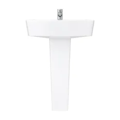 Brooklyn Modern Square Basin + Pedestal (1 Tap Hole) -Villeroy Shop brp d5