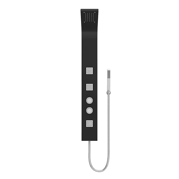 Maverick Tower Shower Panel (Thermostatic) - Black 1 Maverick Tower Shower Panel (Thermostatic) - Black