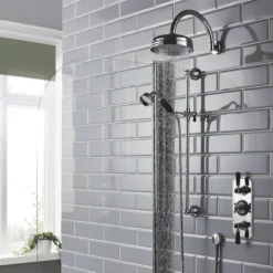 Hudson Reed Topaz Black Triple Concealed Thermostatic Shower Valve