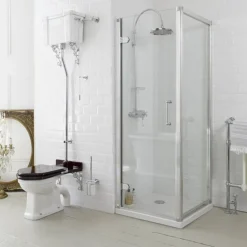 Burlington Traditional Hinged Shower Door & Side Panel