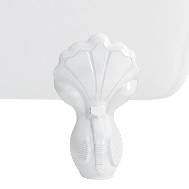 Burlington 1640 Bateau Roll Top Bath + White Claw Feet 1 Burlington 1640 Bateau Roll Top Bath + White Claw Feet